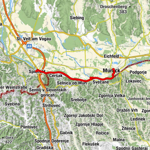 Wandern entlang der Mur