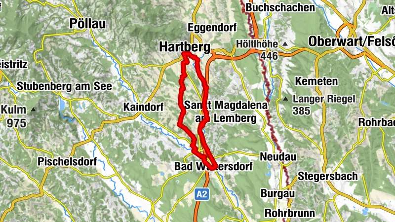 R35 Hartberger-Radweg - Bad Waltersdorf