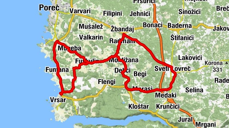 Südliche Weinstraße Inneristriens nach Sveti Lovreč.