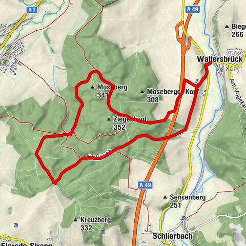 Vom Goldbachtal um den Moseberg, Deutschland