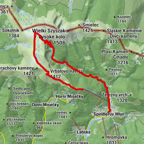 Spindlermühle, Elbquelle, Tschechien