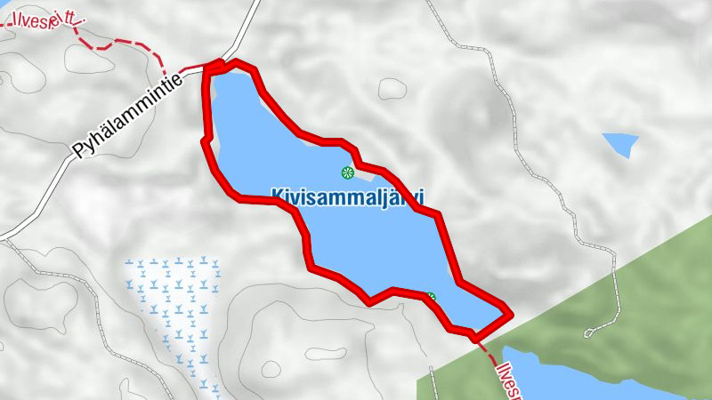 Circuito de Kivisammaljärvi 2,6 km