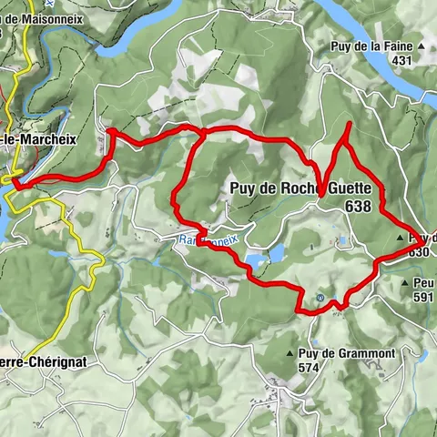 Circuit pédestre n° CM7 Le Puy de Roche Guette