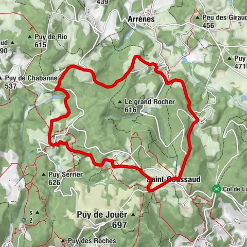Circuit pédestre n° SG1 - Les Panoramas de Bossabut