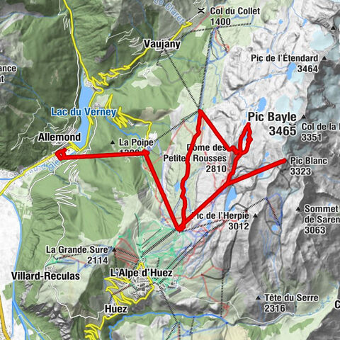 Allemond - Pic du Lac Blanc