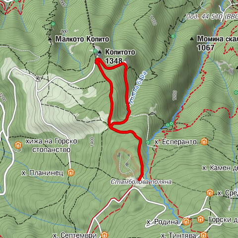 Витоша - Момина Скала - Копитото
