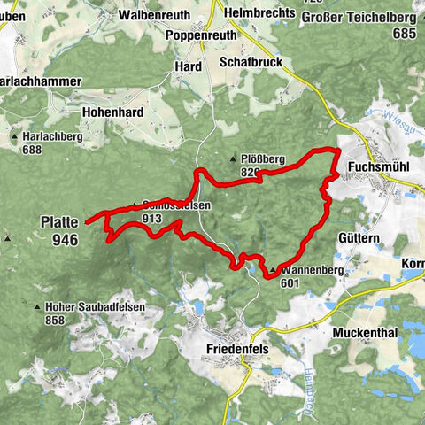 Maria Frieden - Ruine Weißenstein - Schlossfelsen - Platte