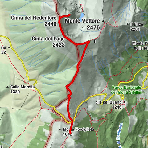 Rifugio degli Alpini - Punta di Prato Pulito - Cima del Redentore - Cima del Lago