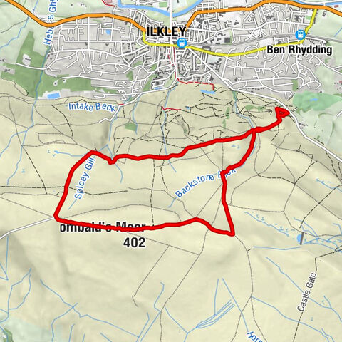 Ilkley - Lady Stones - Cranshaw Thorn Hill - Rombald's Moor