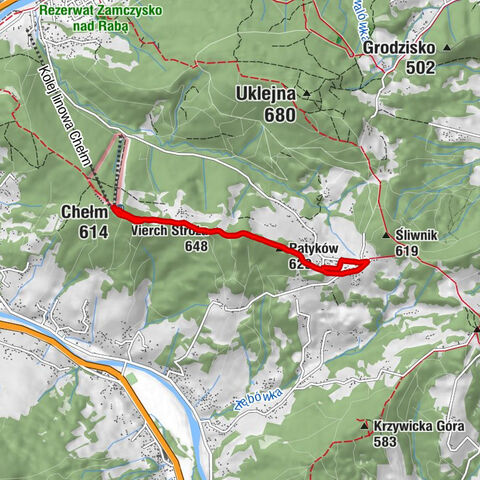 Kościół pw. Podwyższenia Krzyża Świętego - Chełm - Wierch Stróża
