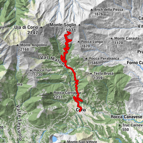 CORIO Alpe Soglia en MTB