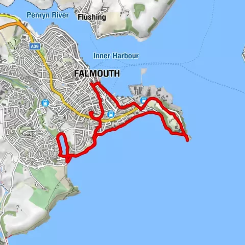 Falmouth/ Pendennis/ Gyllyngvase Beach/ Swanpool/ Falmouth