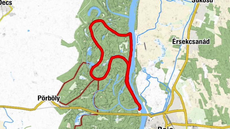 Dunafürdő-Veránka-sziget - Dunafürdő (Gemenc) kenuval