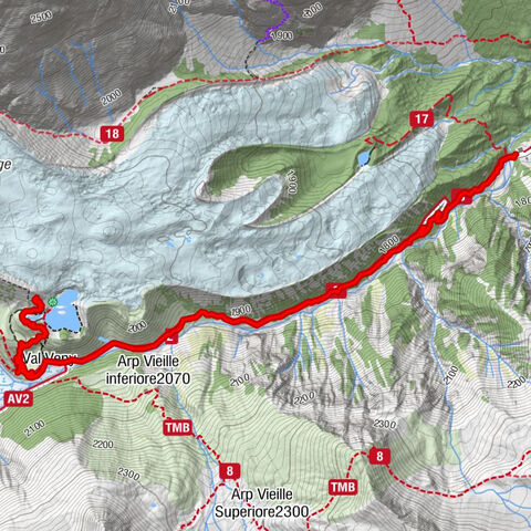 Lago del Miage da Pra Neiron