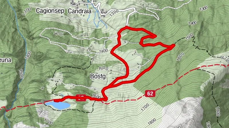 Lag da Laus: Caminata corta en círculo