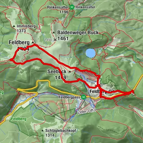 Ausblicke rund um den Feldberggipfel