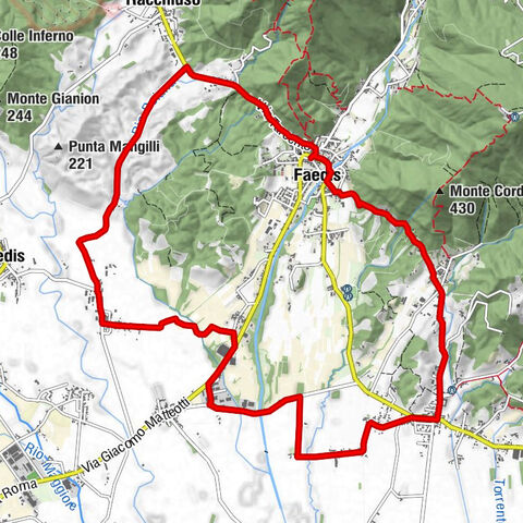 Anillo de Faedis por carretera