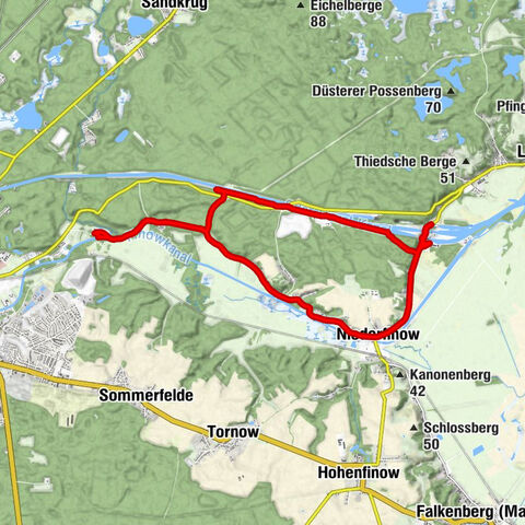 Am Finowkanal zum Schiffshebewerk