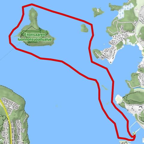 Recorrido Enonsaari - Selkäsari, Lahti