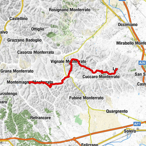 IL GRANDE CAMMINO DEL MONFERRATO - TAPPA 17: MONTEMAGNO - LU MONFERRATO