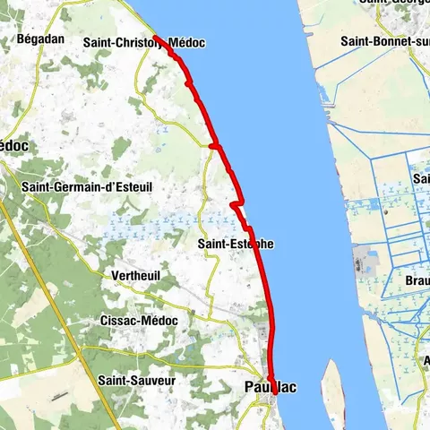 Chemin d'Amadour : étape 3 de Saint-Christoly-Médoc à Pauillac