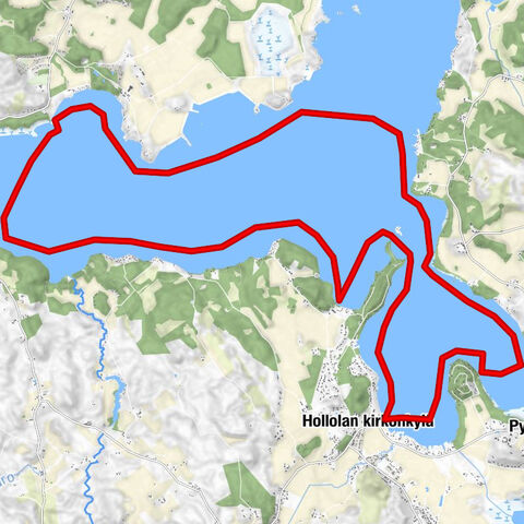 En las aguas del casco histórico de Hollola, Hollola