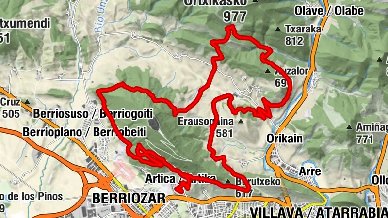 Circular al monte San Critóbal desde Artica