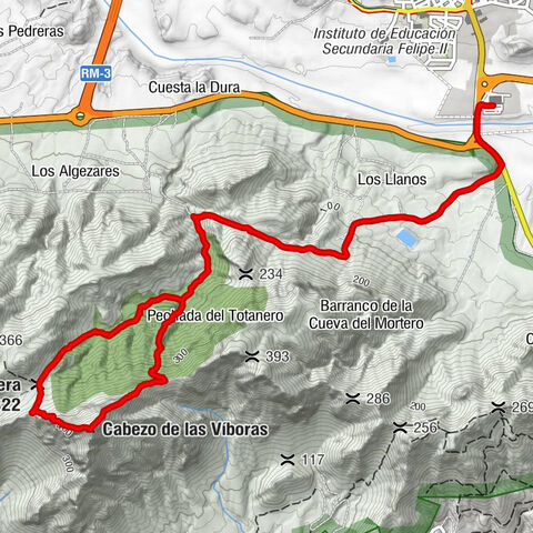 Mazarrón - Moreras - Collado de la Paridera - Cabezo de las Víboras