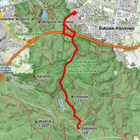 Zdroje - Starków - Bukowiec - Lina
