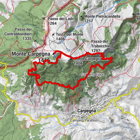 Carpegna - Passo del Trabocchino - Monte Carpegna Est - Monte Carpegna