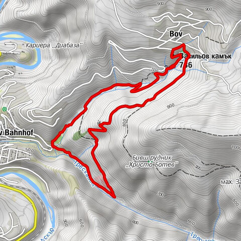 Софийска - Васильов камък - Бов - Водопад Под камико (ляв)