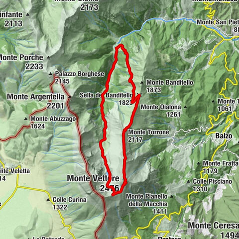 Foce - Sasso d'Andrè - Monte Torrone - Monte Vettore