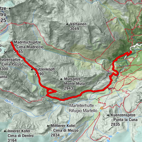 Stilfs - Stelvio - Madritschspitze - Cima Madriccio