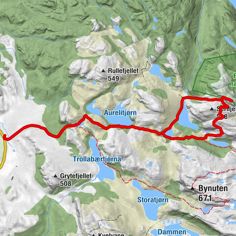 Sandnes - Selvigstakken - Serifjellet