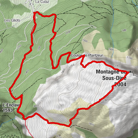 La Culaz - Montagne de Sous-Dîne - Thorens-Glières