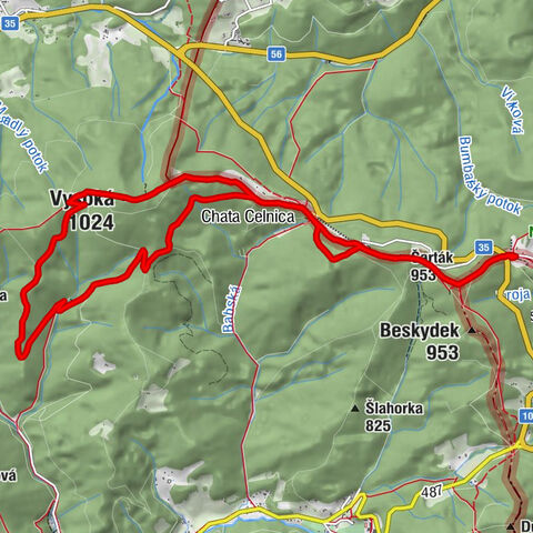 Bumbálka - Trojačka - Čarták - Vysoká