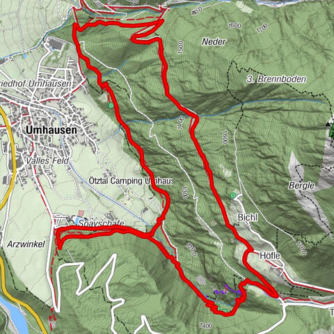 Ruta circular Stuibenfall Umhausen