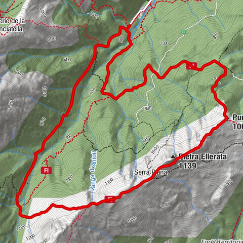 San-Gavino-di-Fiumorbo - Pietra Ellerata - Punta di Juva - Serra-di-Fiumorbo