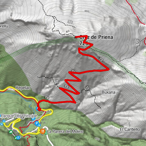 Cuadonga / Covadonga - Cruz de Priena - Cangas de Onís
