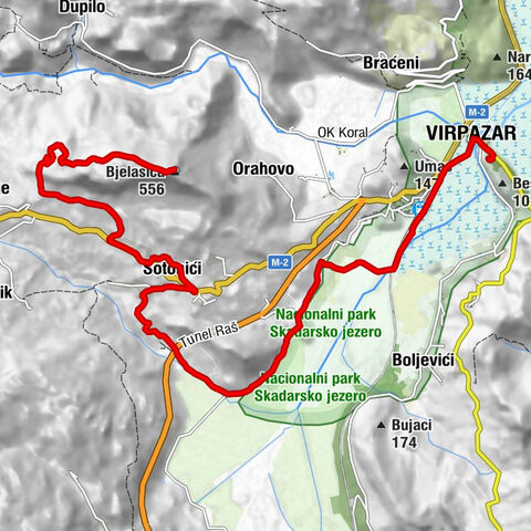 Virpazar - Sotonići - Bjelasica