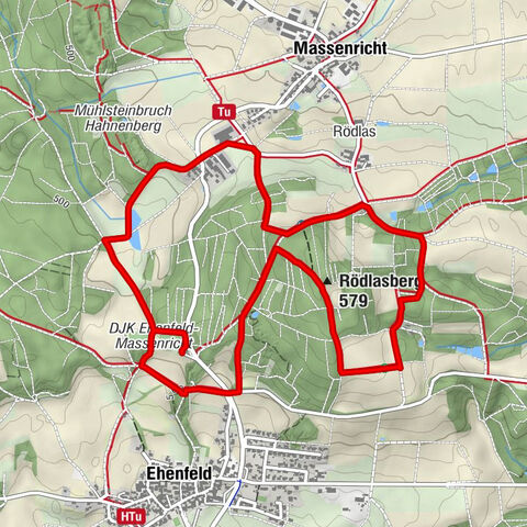 Hirschau - Rödlaser Berghütte - Rödlasberg - Kreuzwegkapelle