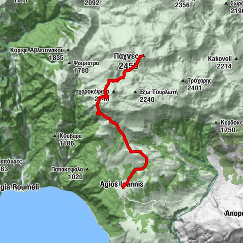 Άγιος Ιωάννης - Οροπέδιο Ροβιθέ - Ζαρανού - Πάχνες