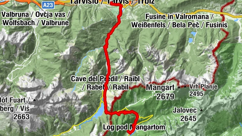 JULIANA TRAIL: etapa 15 Log pod Mangartom – Tarvisio (ITALIA)