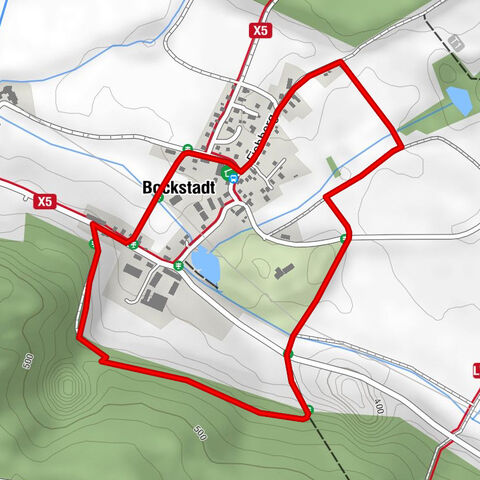 Sendero del parque natural »Münchhausen« ↻ 3,0 km, Bockstadt/Eisfeld