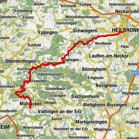 Naturparke-Gravel-Crossing  Tag 3 - Von Heilbronn nach Mühlacker