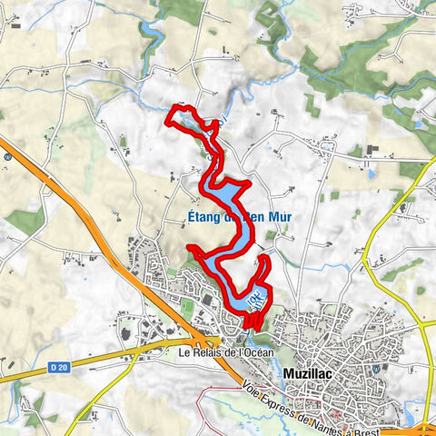 MUZILLAC - Tour de l'étang de Pen mur