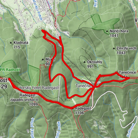 Ráztoka - Tanečnice - Radegast - Radhošť