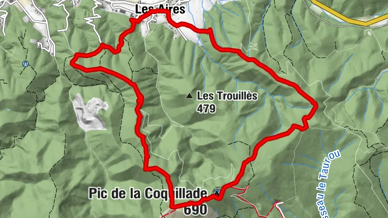 ESPACE TRAIL MONTAGNES DU CAROUX - PARCOURS 8 - MOURCAIROL