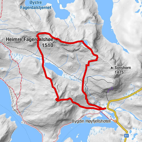 Vang - Heimre Fagerdalshøe - Mefjellet