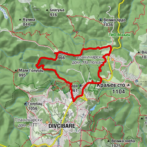 Дивчибаре - Љути крш - Пејар - Sanjar